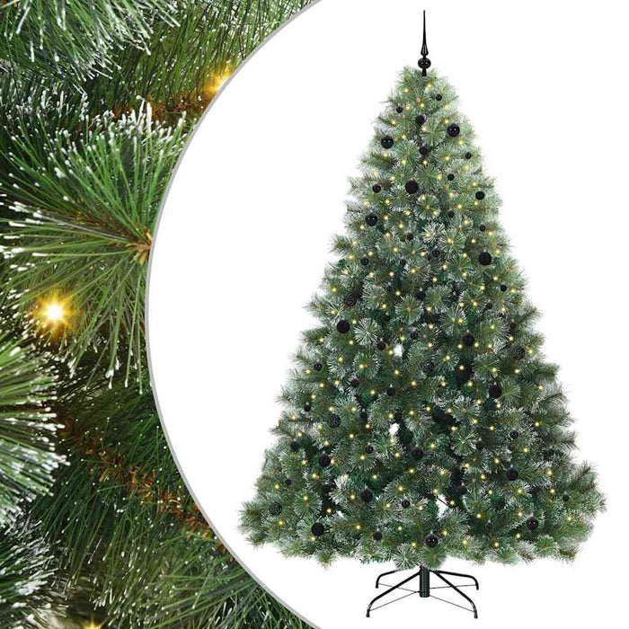 Albero di Natale artificiale con 300 LED Verde 240 cm PE e PVC 3397875