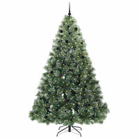 Albero di Natale artificiale con 300 LED Verde 240 cm PE e PVC 3397875