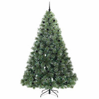 Albero di Natale artificiale con 300 LED Verde 240 cm PE e PVC 3397875