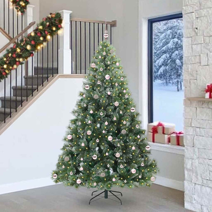 Albero di Natale artificiale con 300 LED Verde 240 cm PE e PVC 3397876