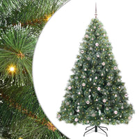 Albero di Natale artificiale con 300 LED Verde 240 cm PE e PVC 3397876