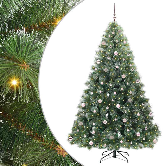 Albero di Natale artificiale con 300 LED Verde 240 cm PE e PVC 3397876