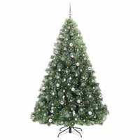 Albero di Natale artificiale con 300 LED Verde 240 cm PE e PVC 3397876