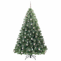 Albero di Natale artificiale con 300 LED Verde 240 cm PE e PVC 3397876