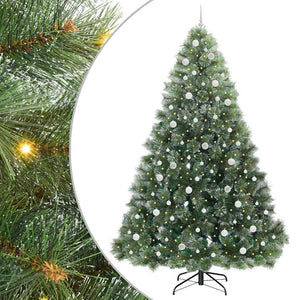 Albero di Natale artificiale con 300 LED Verde 240 cm PE e PVC 3397877