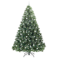 Albero di Natale artificiale con 300 LED Verde 240 cm PE e PVC 3397877
