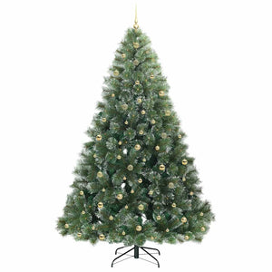 Albero di Natale artificiale con 300 LED Verde 240 cm PE e PVC 3397878