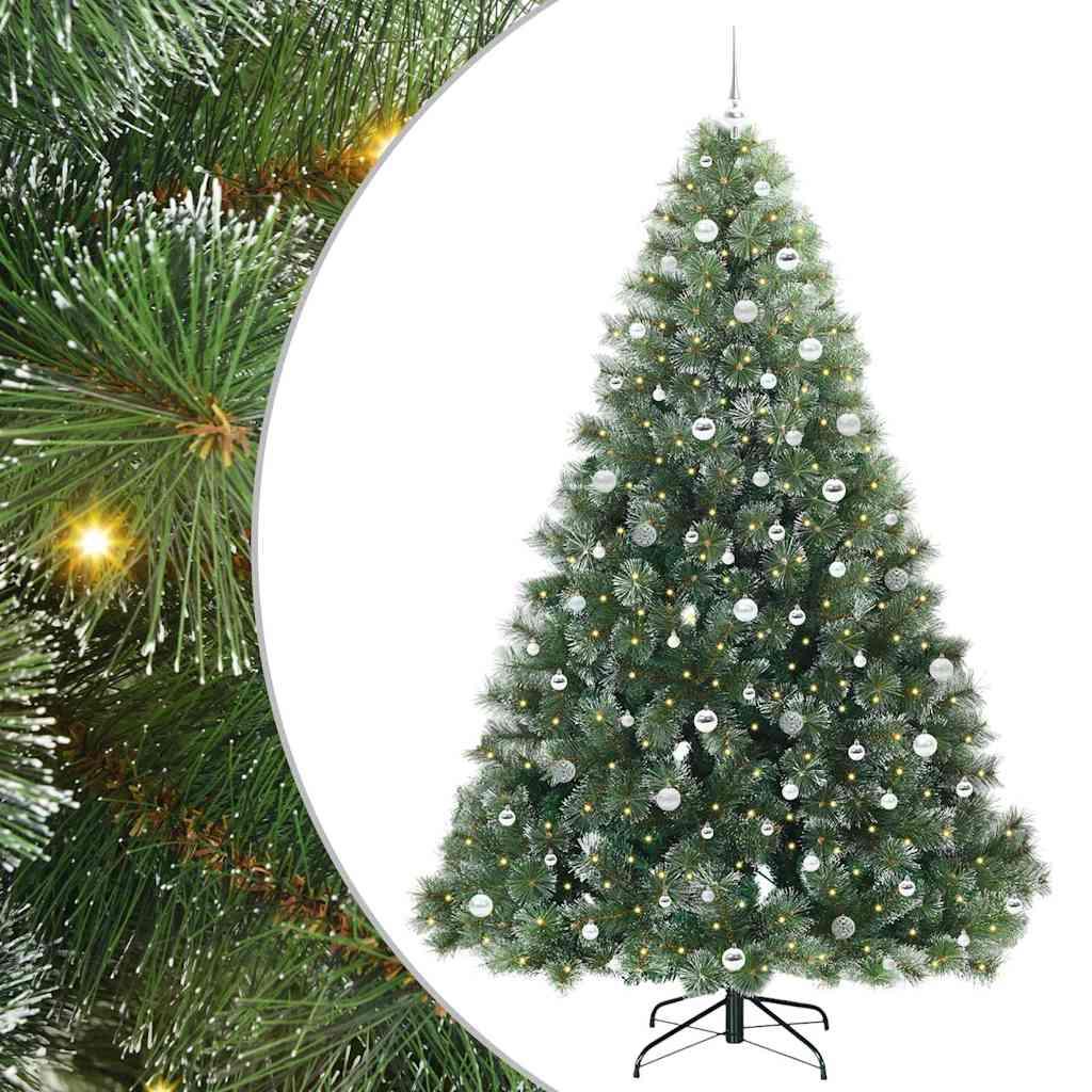 Albero di Natale artificiale con 300 LED Verde 240 cm PE e PVC 3397879