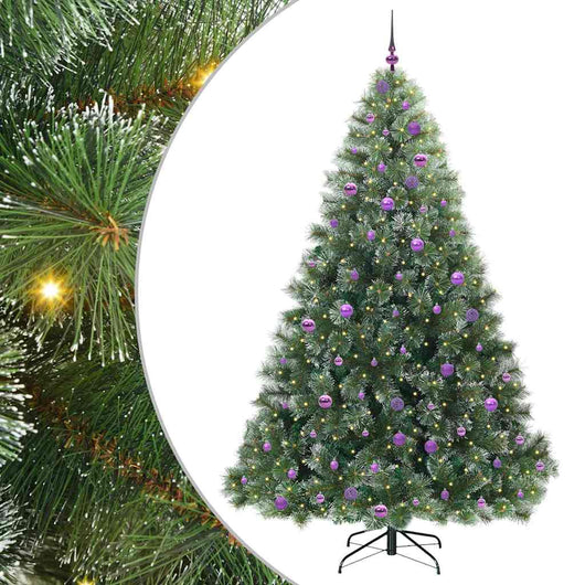 Albero di Natale artificiale con 300 LED Verde 240 cm PE e PVC 3397880