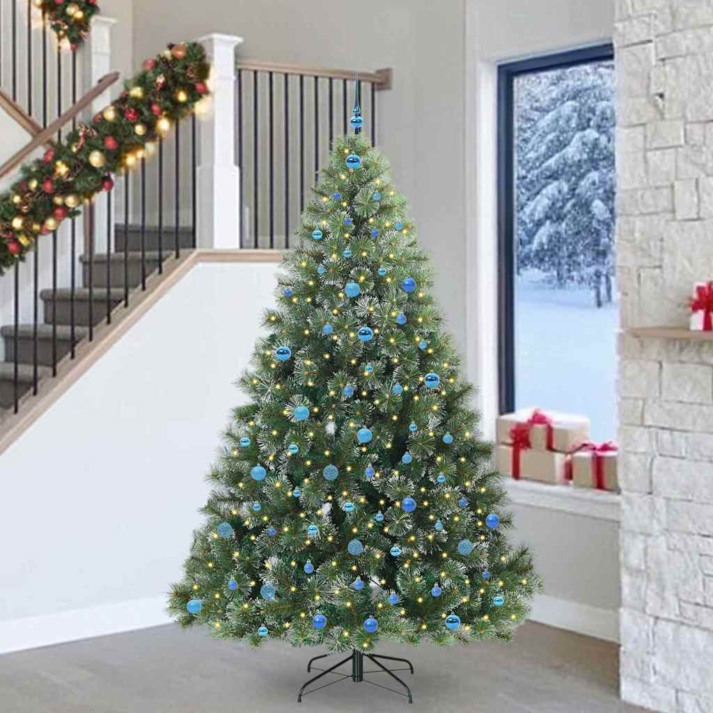 Albero di Natale artificiale con 300 LED Verde 240 cm PE e PVC 3397881