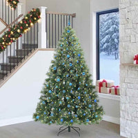 Albero di Natale artificiale con 300 LED Verde 240 cm PE e PVC 3397881
