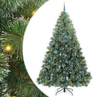 Albero di Natale artificiale con 300 LED Verde 240 cm PE e PVC 3397881
