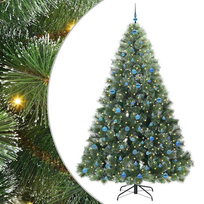 Albero di Natale artificiale con 300 LED Verde 240 cm PE e PVC 3397881