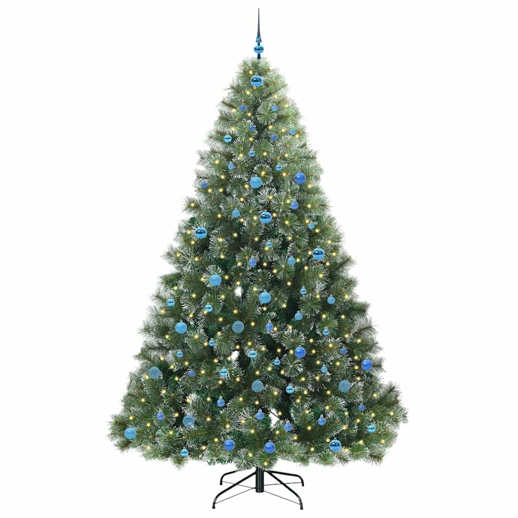 Albero di Natale artificiale con 300 LED Verde 240 cm PE e PVC 3397881
