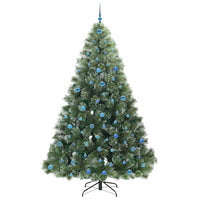 Albero di Natale artificiale con 300 LED Verde 240 cm PE e PVC 3397881