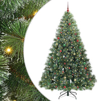 Albero di Natale artificiale con 300 LED Verde 240 cm PE e PVC 3397882