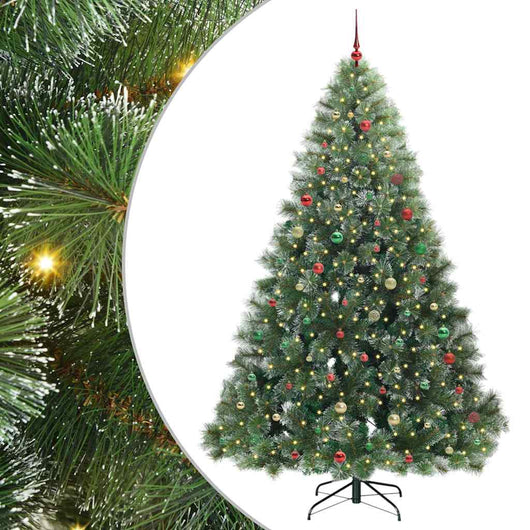 Albero di Natale artificiale con 300 LED Verde 240 cm PE e PVC 3397882