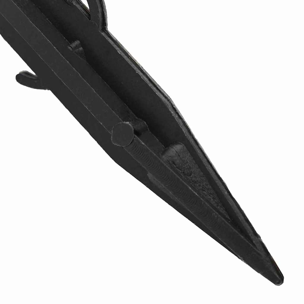 vidaXL Picchetti in plastica 100 pcs Nero 3 x 11 cm Plastica