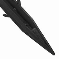 vidaXL Picchetti in plastica 100 pcs Nero 3 x 11 cm Plastica