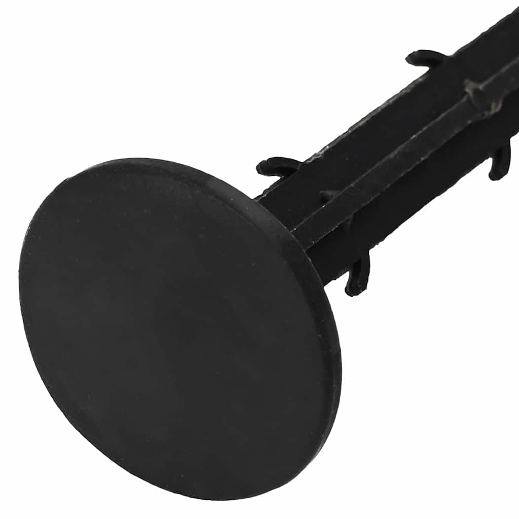 vidaXL Picchetti in plastica 500 pcs Nero 3 x 11 cm Plastica