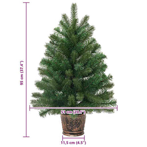 Albero di Natale artificiale Verde 95 cm PVC, PE e acciaio 42018731
