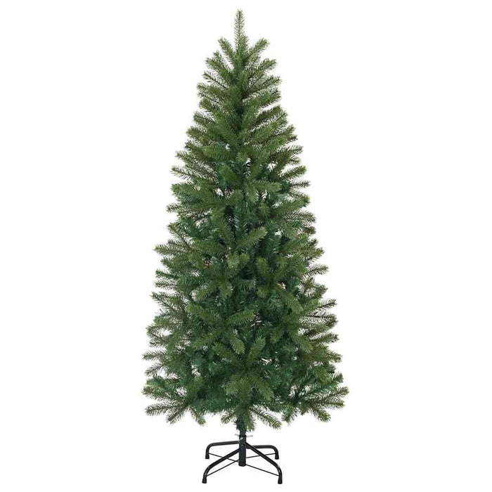 Albero di Natale Artificiale-Albero Natalizio Verde 120 cm PVC, PE e acciaio