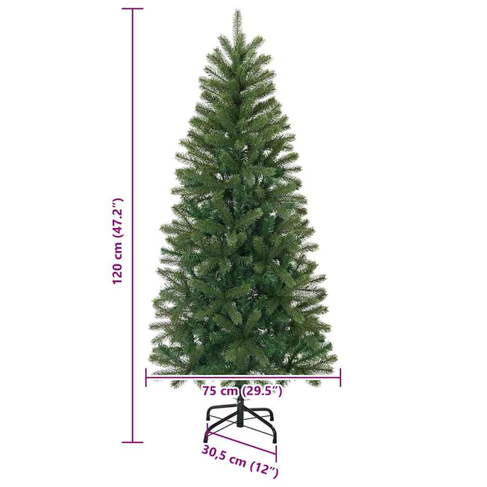 Albero di Natale artificiale Verde 120 cm PVC, PE e acciaio 42018732