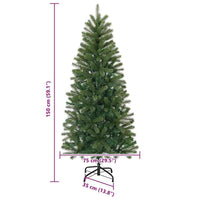 Albero di Natale artificiale Verde 150 cm PVC, PE e acciaio 42018733