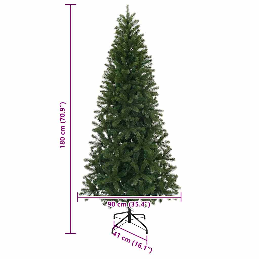 Albero di Natale artificiale Verde 180 cm PVC, PE e acciaio 42018734