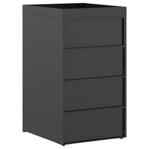 Deposito per bidone con tetto da fioriera per bidone singolo da 240L 42018677