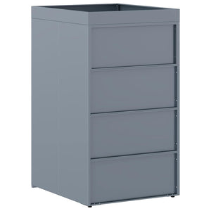 Deposito per bidone con tetto da fioriera per bidone singolo da 240L 42018679