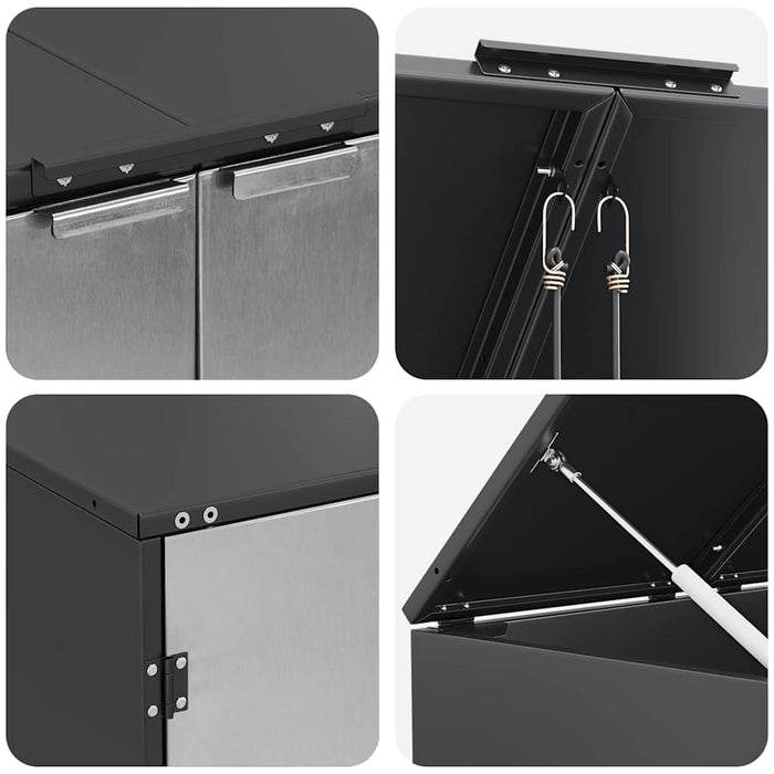 Magazzino per contenitori con coperchio sollevabile a gas per contenitore da 240L 42018685