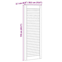 Porta per Armadio Altro con porta Marrone 110 x 39.5 x 2.1 cm 42019254