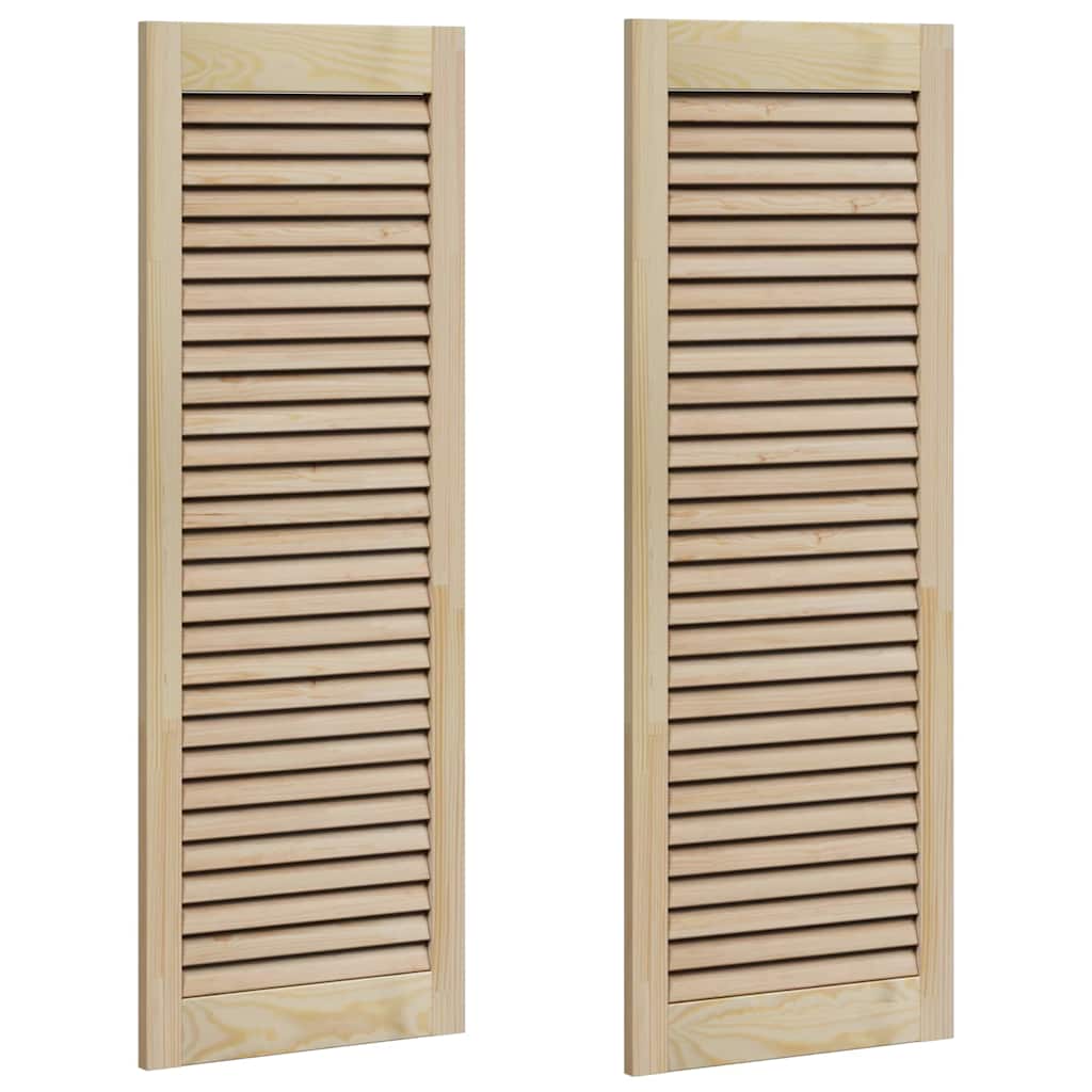 vidaXL Porte per Armadi con porta 2 pcs Marrone 110 x 39.5 x 2.1 cm