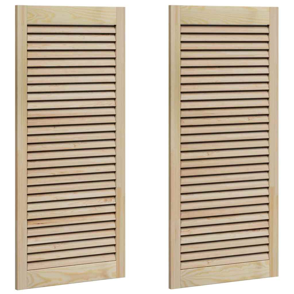 vidaXL Porte per Armadi Altro 2 pcs Marrone 110 x 49.5 x 2.1 cm