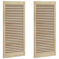 vidaXL Porte per Armadi Altro 2 pcs Marrone 110 x 49.5 x 2.1 cm