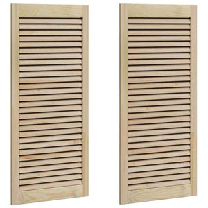 vidaXL Porte per Armadi Altro 2 pcs Marrone 110 x 49.5 x 2.1 cm