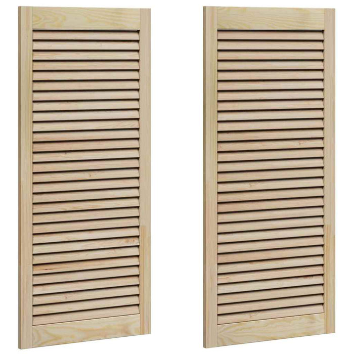 vidaXL Porte per Armadi Altro 2 pcs Marrone 110 x 49.5 x 2.1 cm