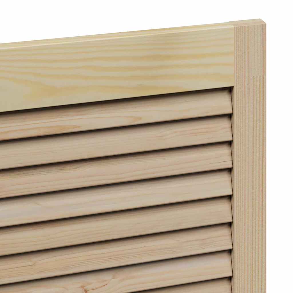 vidaXL Porte per Armadi con porta 2 pcs Marrone 110 x 59.5 x 2.1 cm