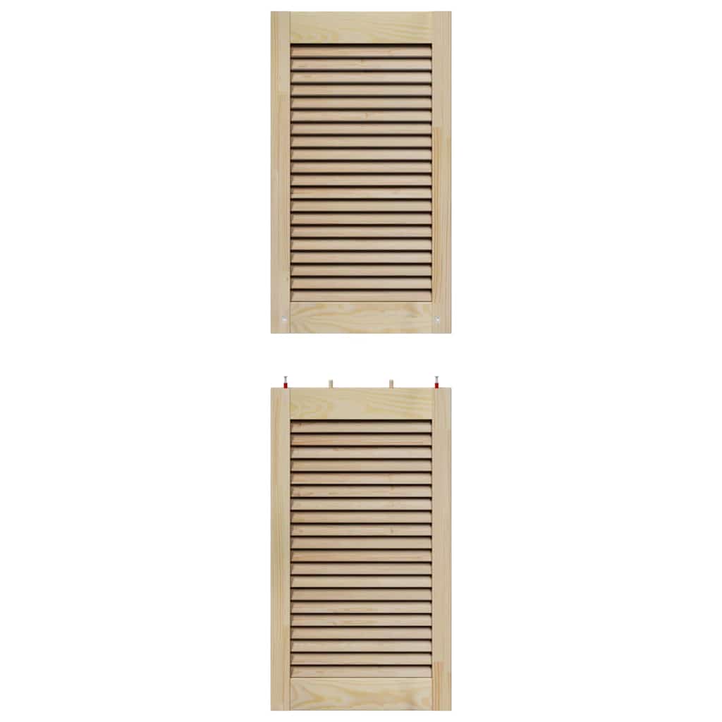vidaXL Porte per Armadi Altro 2 pcs Marrone 140.5 x 39.5 x 2.1 cm
