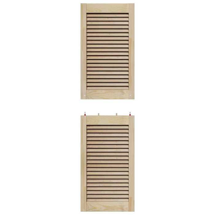 vidaXL Porte per Armadi Altro 2 pcs Marrone 140.5 x 39.5 x 2.1 cm