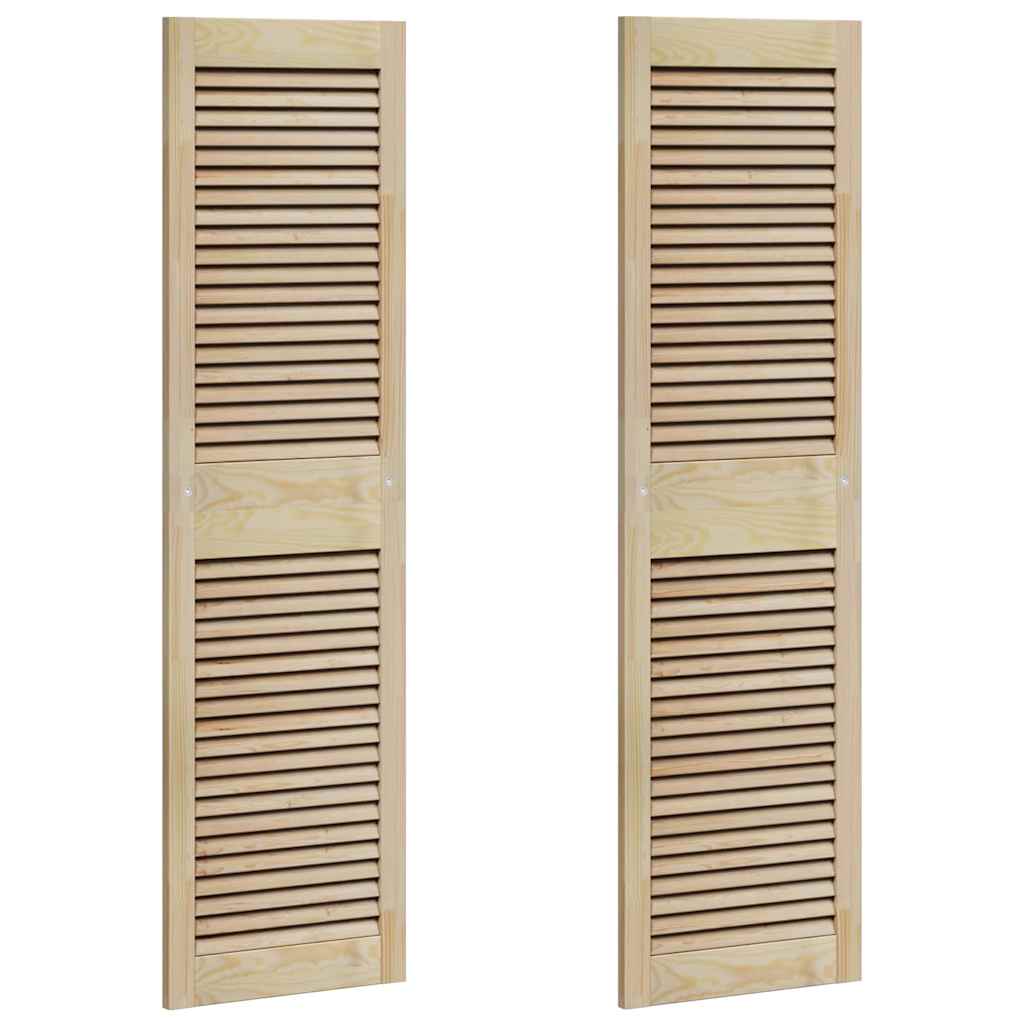 vidaXL Porte per Armadi Altro 2 pcs Marrone 140.5 x 39.5 x 2.1 cm