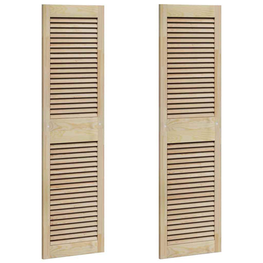 vidaXL Porte per Armadi Altro 2 pcs Marrone 140.5 x 39.5 x 2.1 cm