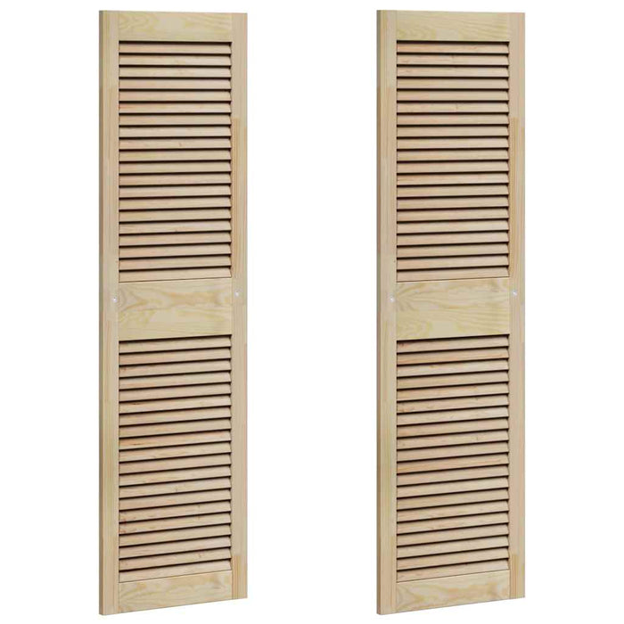 vidaXL Porte per Armadi Altro 2 pcs Marrone 140.5 x 39.5 x 2.1 cm