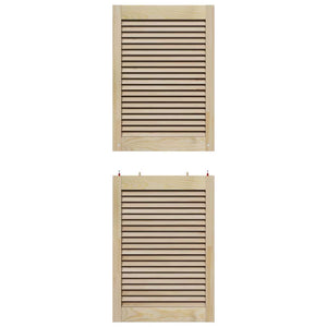 vidaXL Porte per Armadi Altro 2 pcs Marrone 140.5 x 49.5 x 2.1 cm