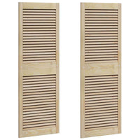 vidaXL Porte per Armadi Altro 2 pcs Marrone 140.5 x 49.5 x 2.1 cm