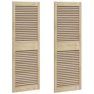 vidaXL Porte per Armadi Altro 2 pcs Marrone 140.5 x 49.5 x 2.1 cm