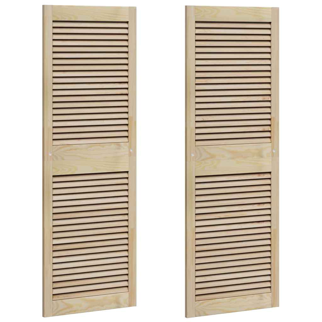 Porta per Armadio 2 pcs Naturale 140.5 x 2.1 x 49.5 cm 42019263