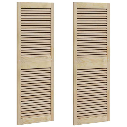 Porta per Armadio 2 pcs Naturale 140.5 x 2.1 x 49.5 cm 42019263