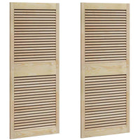 vidaXL Porte per Armadi Altro 2 pcs Marrone 140.5 x 59.5 x 2.1 cm